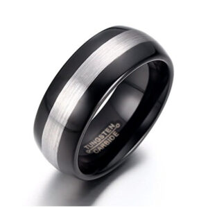 Черное кольцо из карбида вольфрама