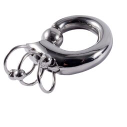 Пирсинг стальное кольцо BCR с тремя кольцами
